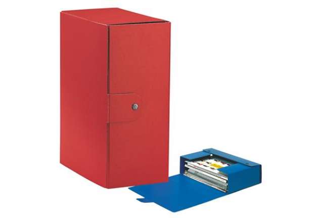 Immagine di Scatola progetto Eurobox - dorso 15 cm - 25x35 cm - rosso - Esselte