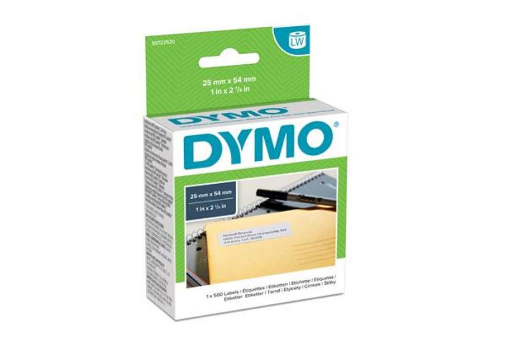 Immagine di Rotolo 500 etichette LW 113520 - 25 x 54 mm - carta - indirizzi - bianco - Dymo