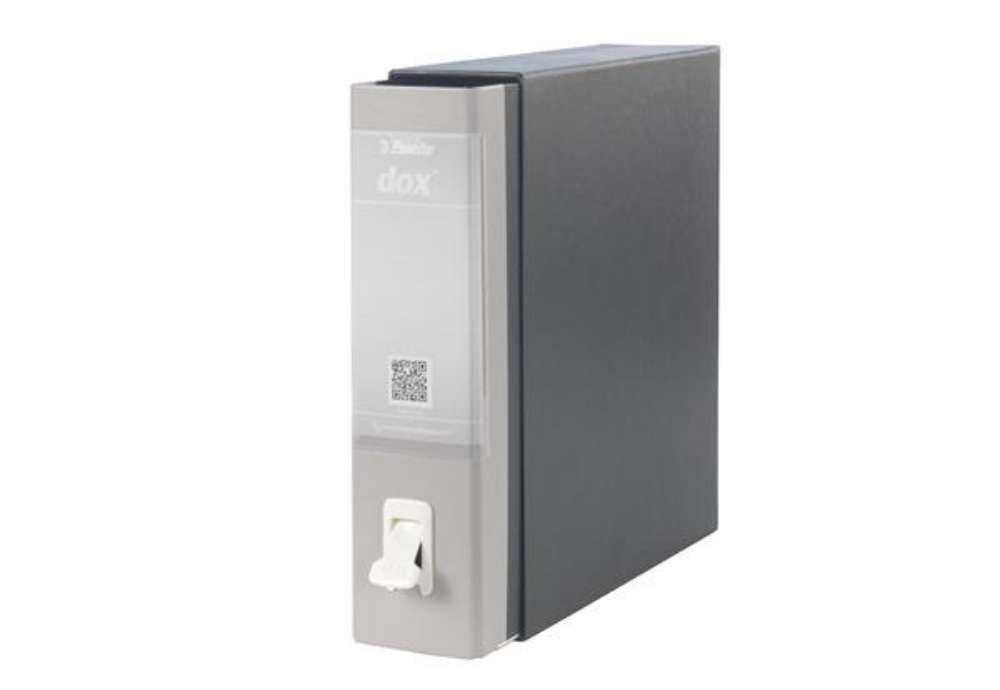 Immagine di Registratore Dox 1 - dorso 8 cm - commerciale 23 x 29,7 cm - grigio chiaro - Esselte Dox