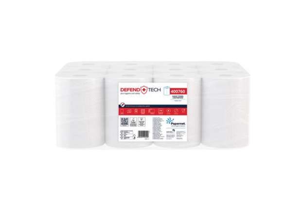 Immagine di Asciugamani in rotolo mini Centrefeed - 2 veli - 18 gr - diametro 14,5 cm - 20,9 cm x 77 mt - 218 st
