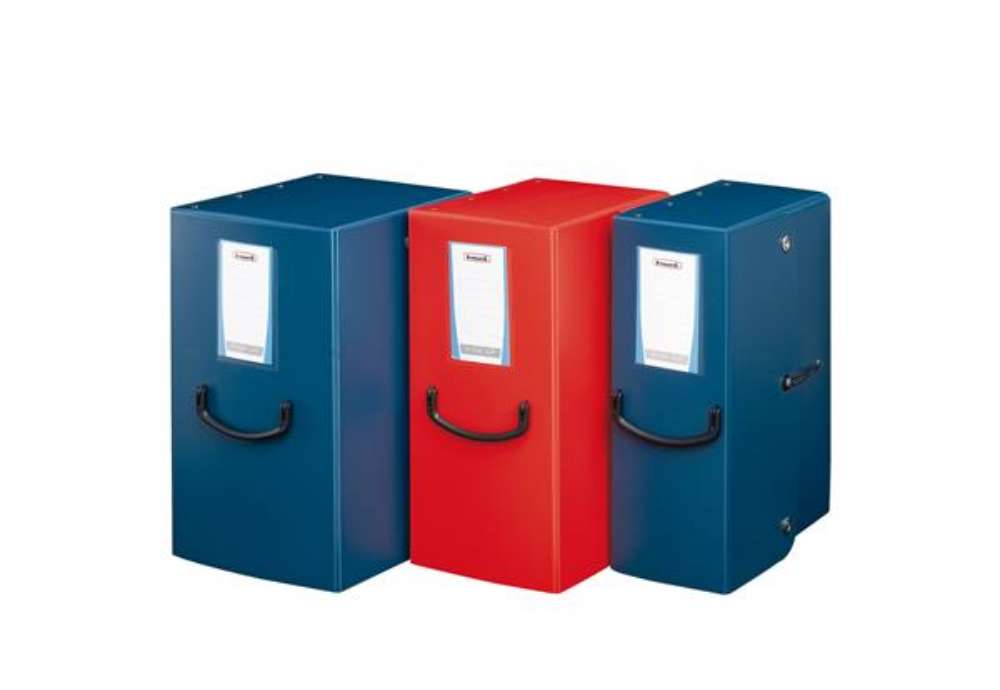 Immagine di Scatola archivio Pick Up - dorso 16 cm - 35 x 25 cm - blu - Fellowes