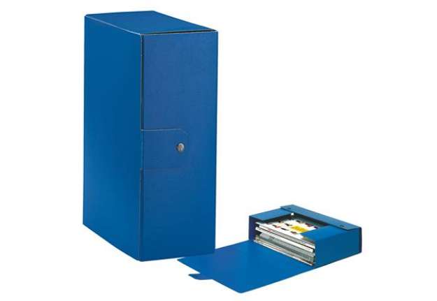 Immagine di Scatola progetto Eurobox - dorso 12 cm - 25x35 cm - blu - Esselte