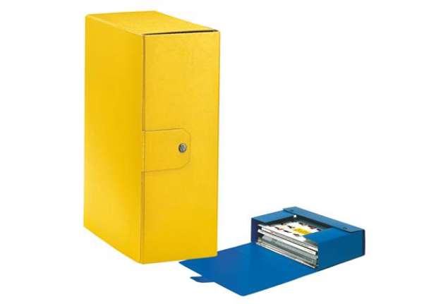 Immagine di Scatola progetto Eurobox - dorso 12 cm - 25x35 cm - giallo - Esselte