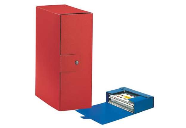 Immagine di Scatola progetto Eurobox - dorso 12 cm - 25x35 cm - rosso - Esselte