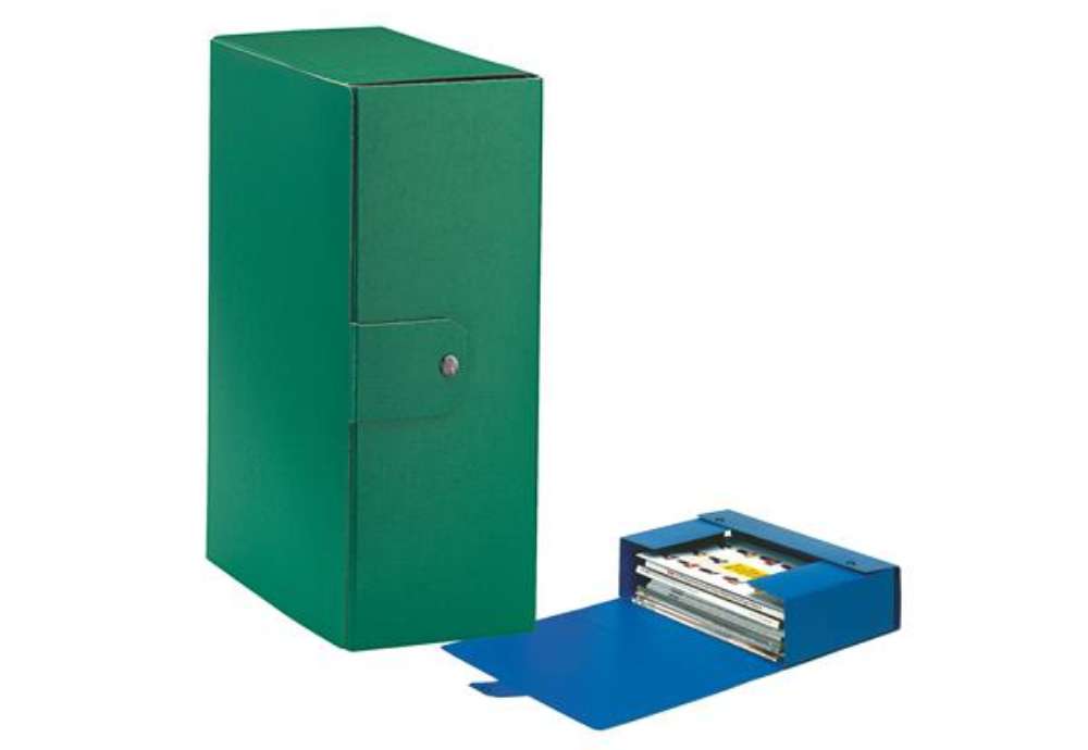 Immagine di Scatola progetto Eurobox - dorso 12 cm - 25 x 35 cm - verde - Esselte