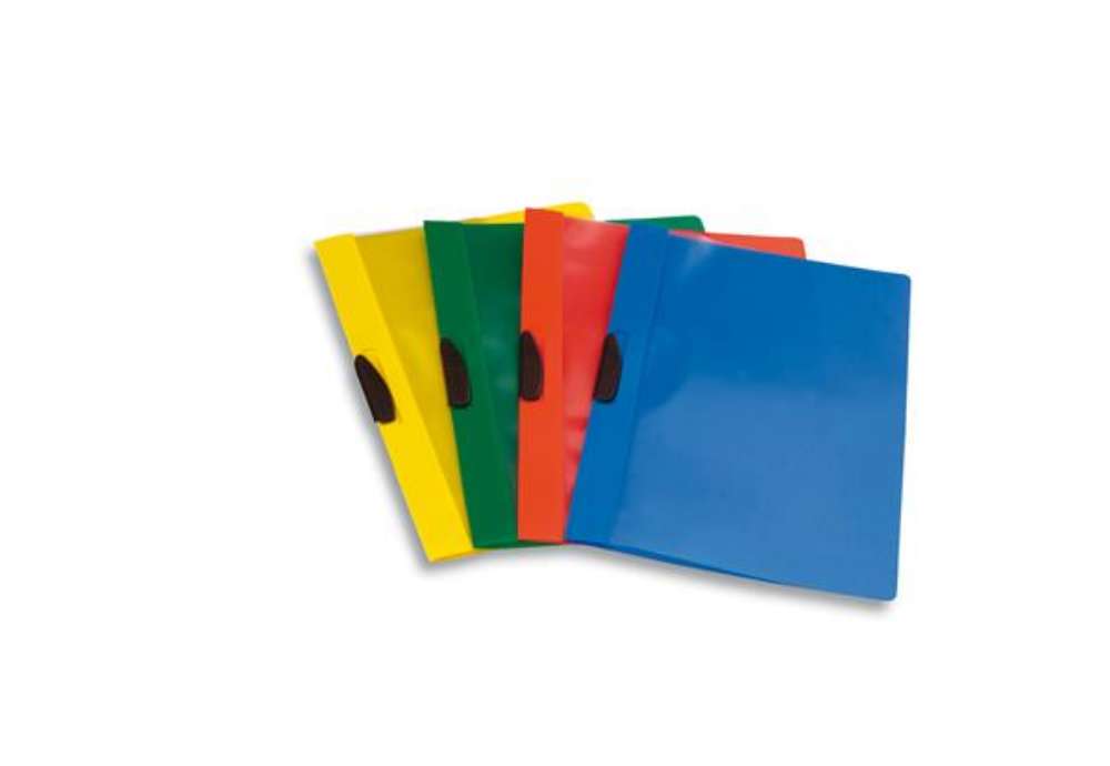 Immagine di Cartellina con molla Video Clipper - A4 - PP - rosso - Fellowes