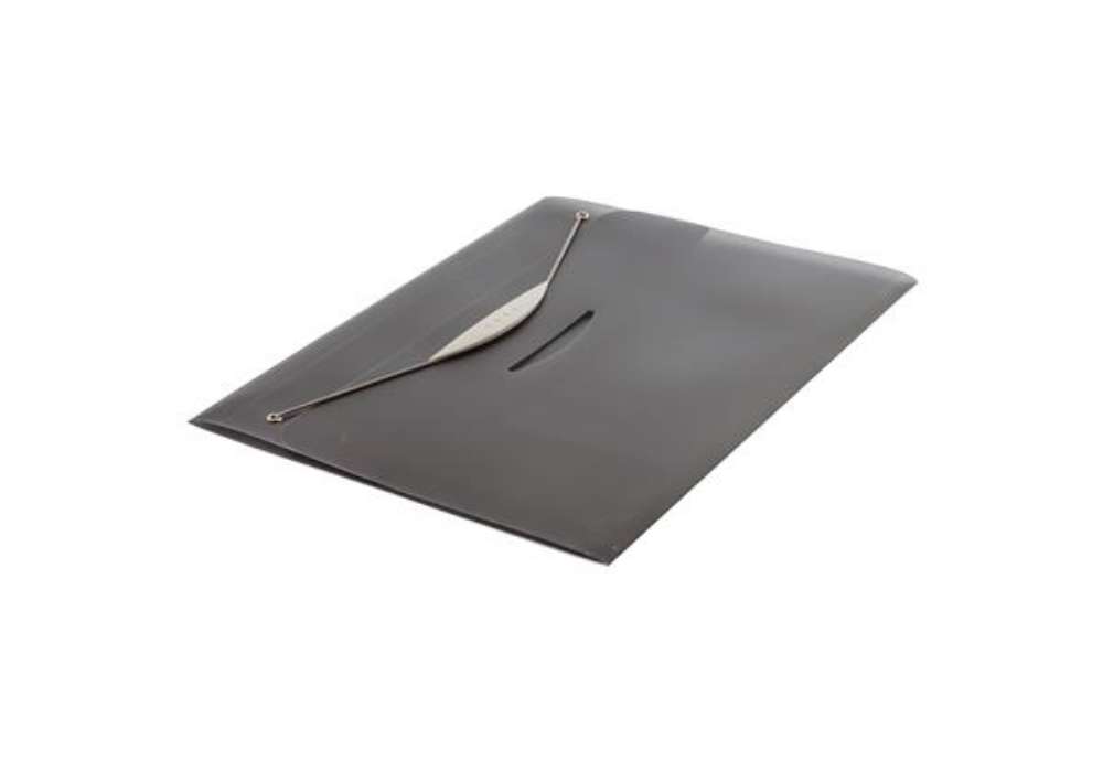 Immagine di Cartella 3 lembi con elastico Swing - A4 - dorso 2 cm - PP- trasparente grigio - Fellowes