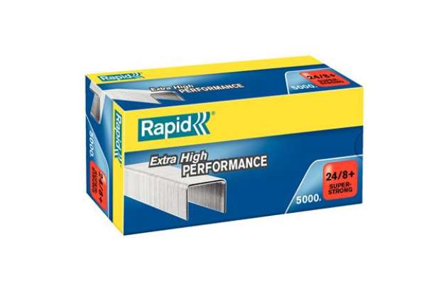 Immagine di Punti Rapid Super Strong - 24/8+ - acciaio zincato - metallo - Rapid - conf. 5000 pezzi