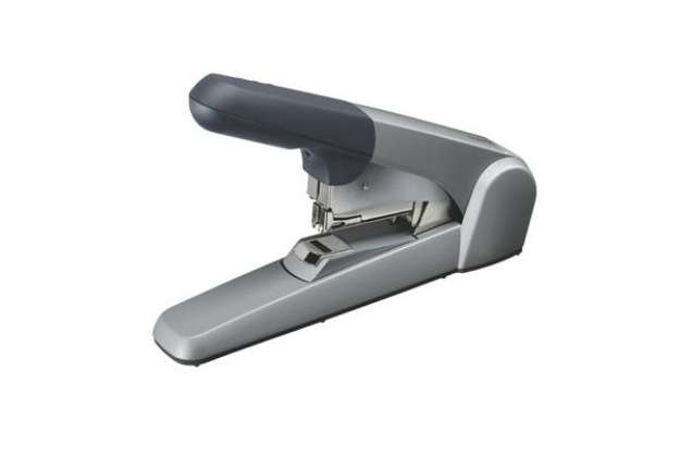 Immagine di Cucitrice da tavolo Heavy Duty Flat Clinch - max 60 fogli - argento - Leitz