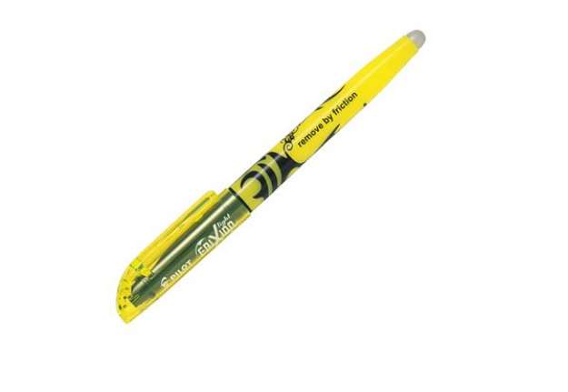 Immagine di Evidenziatore cancellabile Frixion Light - punta a scalpello 4,0mm - tratto 3,3mm - giallo - Pilot