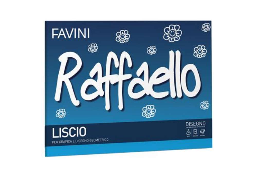 Immagine di Album Raffaello - 24 x 33 cm - 100gr - 20 fogli - liscio - Favini