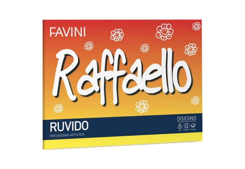 Immagine di Album Raffaello - 24 x 33 cm - 100gr - 20 fogli - ruvido - Favini