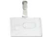 Immagine di Portabadge rigido Pocket - clip in plastica - 5,3 x 8,5 cm - Fellowes