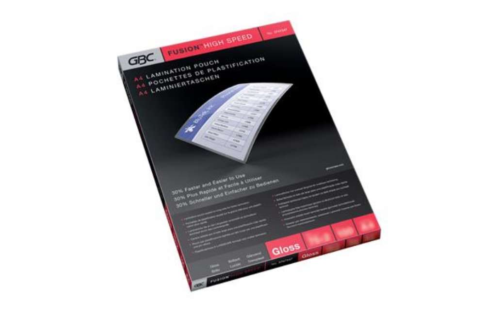 Immagine di Pouches - A4 - 216x303 mm - 2x75 micron - highspeed - GBC - scatola 100 pezzi