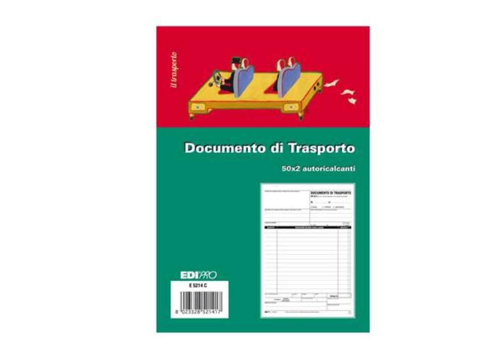 Immagine di Blocco DDT - 50/50 fogli autoricalcanti - 23 x 15cm - Edipro