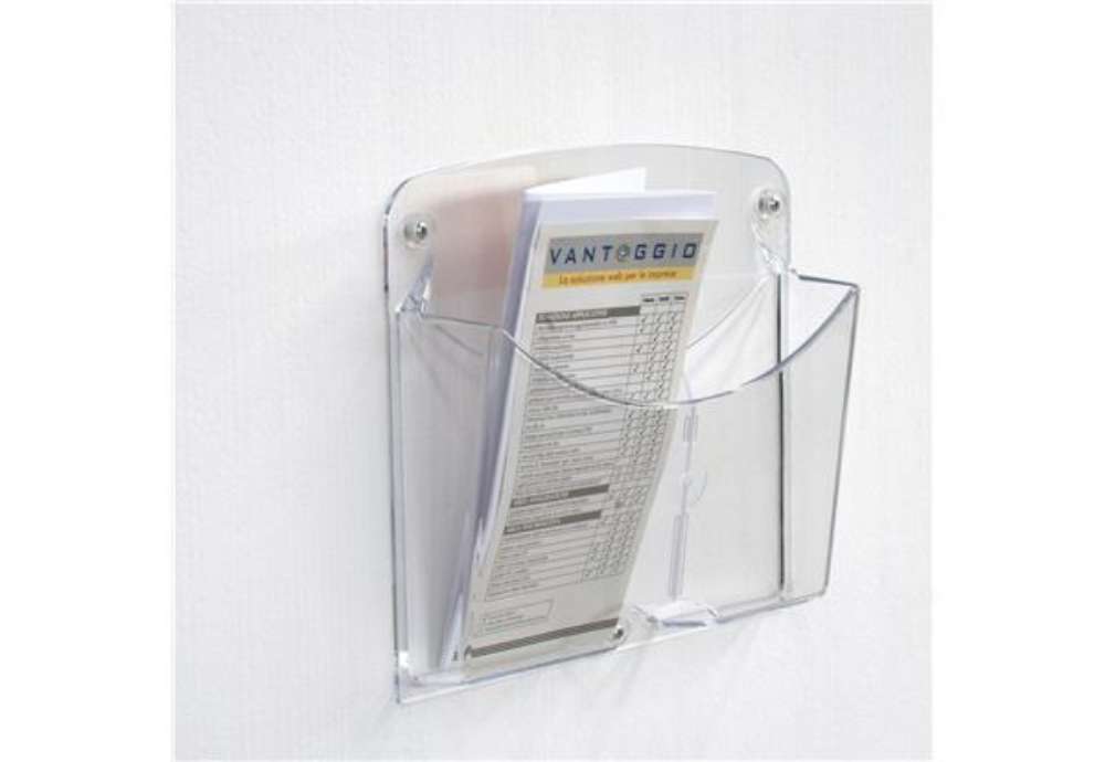 Immagine di Portariviste da parete Ice - 2 tasche 1/3 A4 - Tecnostyl - set 2 pezzi