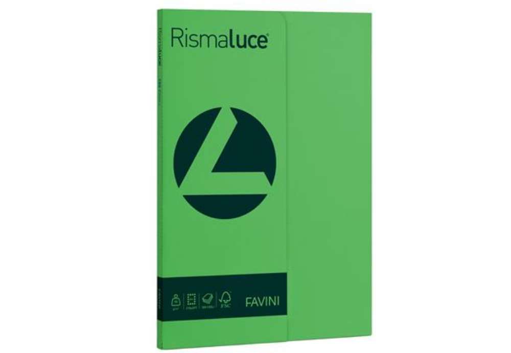 Immagine di Carta Rismaluce Small - A4 - 90 gr - verde 60 - Favini - conf. 100 fogli