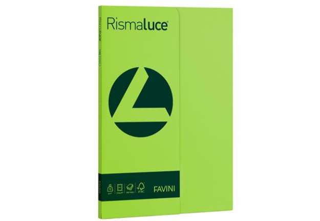 Immagine di Carta Rismaluce Small - A4 - 90 gr - pistacchio 54 - Favini - conf. 100 fogli