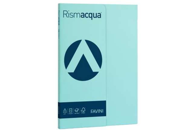 Immagine di Carta Rismacqua Small - A4 - 90 gr - celeste 08 - Favini - conf. 100 fogli