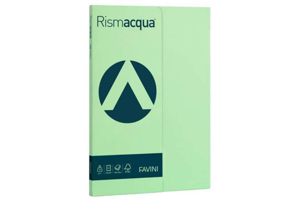 Immagine di Carta Rismacqua Small - A4 - 90 gr - verde chiaro 09 - Favini - conf. 100 fogli