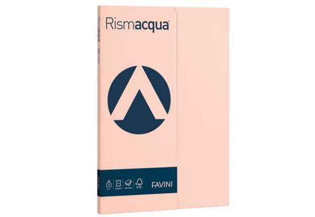 Immagine di Carta Rismacqua Small - A4 - 90 gr - salmone 05 - Favini - conf. 100 fogli