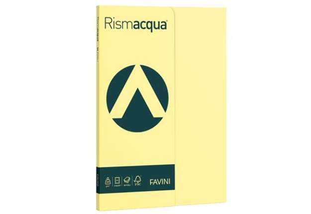 Immagine di Carta Rismacqua Small - A4 - 200 gr - giallo chiaro 07 - Favini - conf. 50 fogli