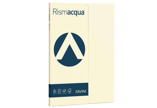 Immagine di Carta Rismacqua Small - A4 - 200 gr - avorio 110 - Favini - conf. 50 fogli
