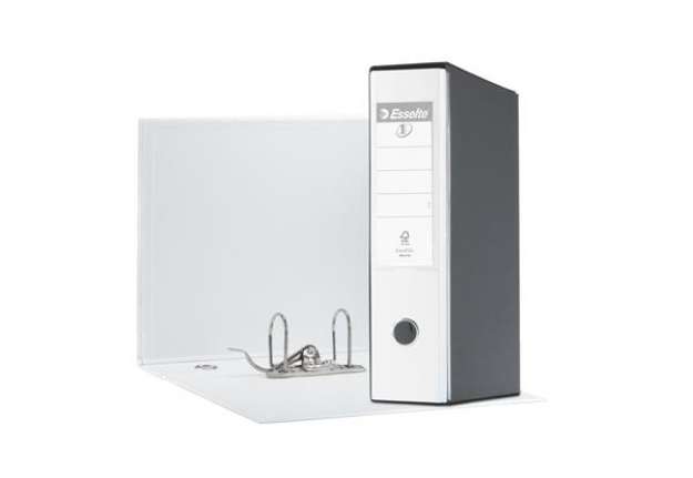 Immagine di Registratore Eurofile G55 - dorso 8 cm - protocollo 23x33 cm - bianco - Esselte