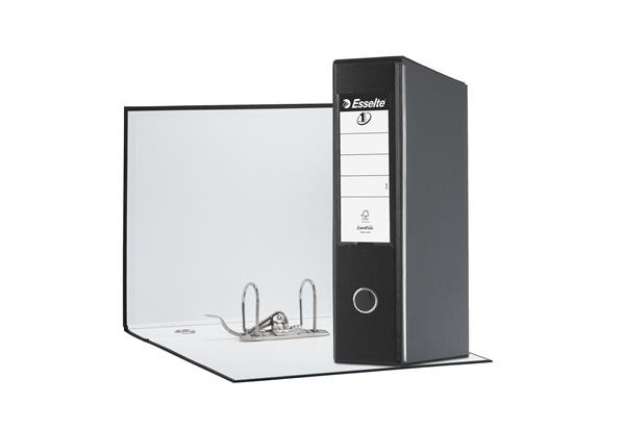 Immagine di Registratore Eurofile G55 - dorso 8 cm - protocollo 23x33 cm - nero - Esselte