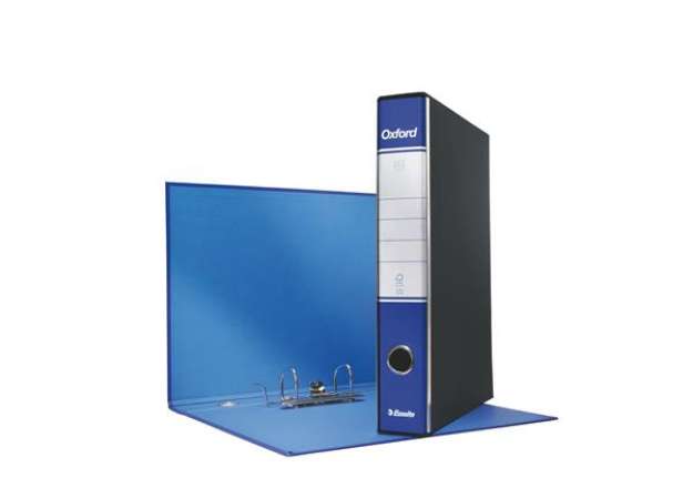 Immagine di Registratore Oxford G84 - dorso 5 cm - protocollo 23x33 cm - blu - Esselte