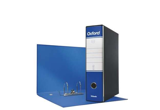 Immagine di Registratore Oxford G85 - dorso 8 cm - protocollo 23x33 cm - blu - Esselte
