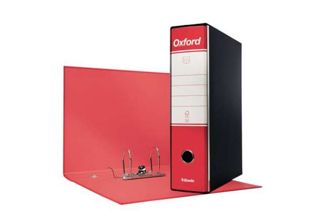 Immagine di Registratore Oxford G85 - dorso 8 cm - protocollo 23x33 cm - rosso - Esselte