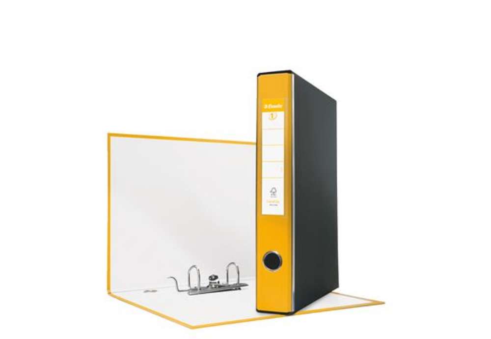 Immagine di Registratore Eurofile G52 - dorso 5 cm - commerciale 23 x 30 cm - giallo - Esselte