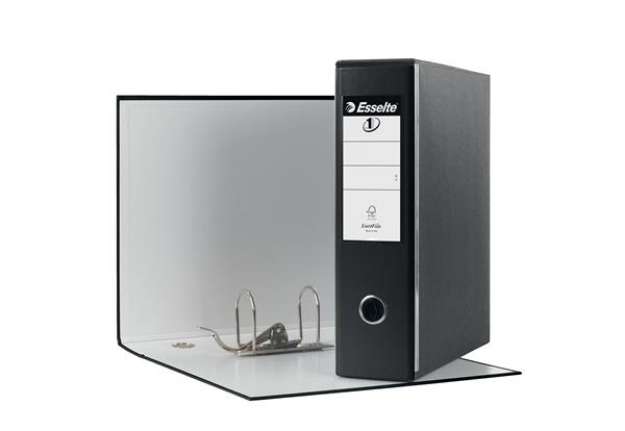 Immagine di Registratore Eurofile G53 - dorso 8 cm - commerciale 23x30 cm - nero - Esselte