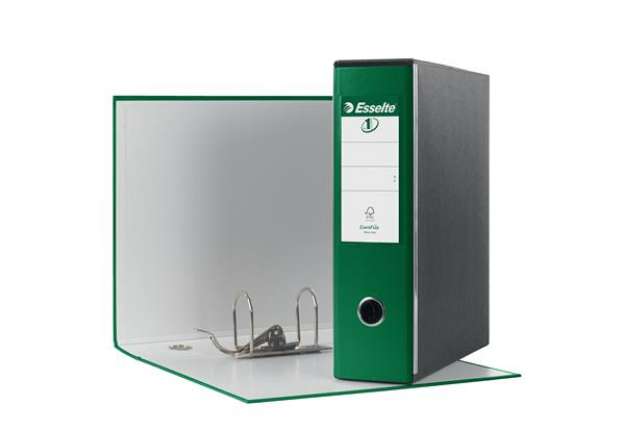 Immagine di Registratore Eurofile G53 - dorso 8 cm - commerciale 23x30 cm - verde - Esselte