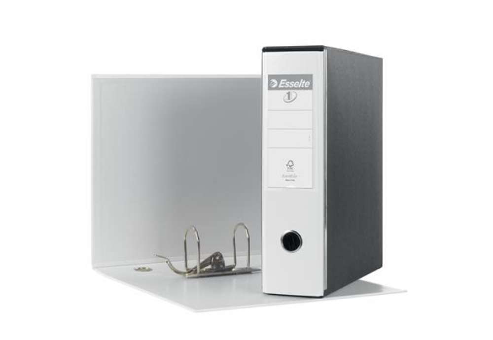 Immagine di Registratore Eurofile G53 - dorso 8 cm - commerciale 23 x 30 cm - bianco - Esselte