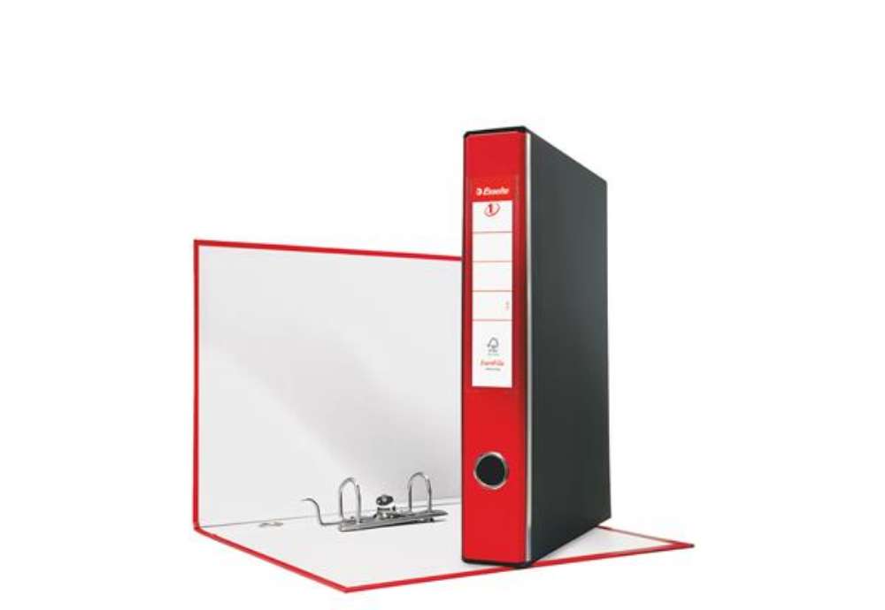 Immagine di Registratore Eurofile G54 - dorso 5 cm - protocollo 23 x 33 cm - rosso - Esselte