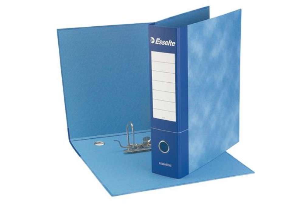 Immagine di Registratore Essentials G73 - dorso 8 cm - commerciale 23 x 30 cm - blu - Esselte