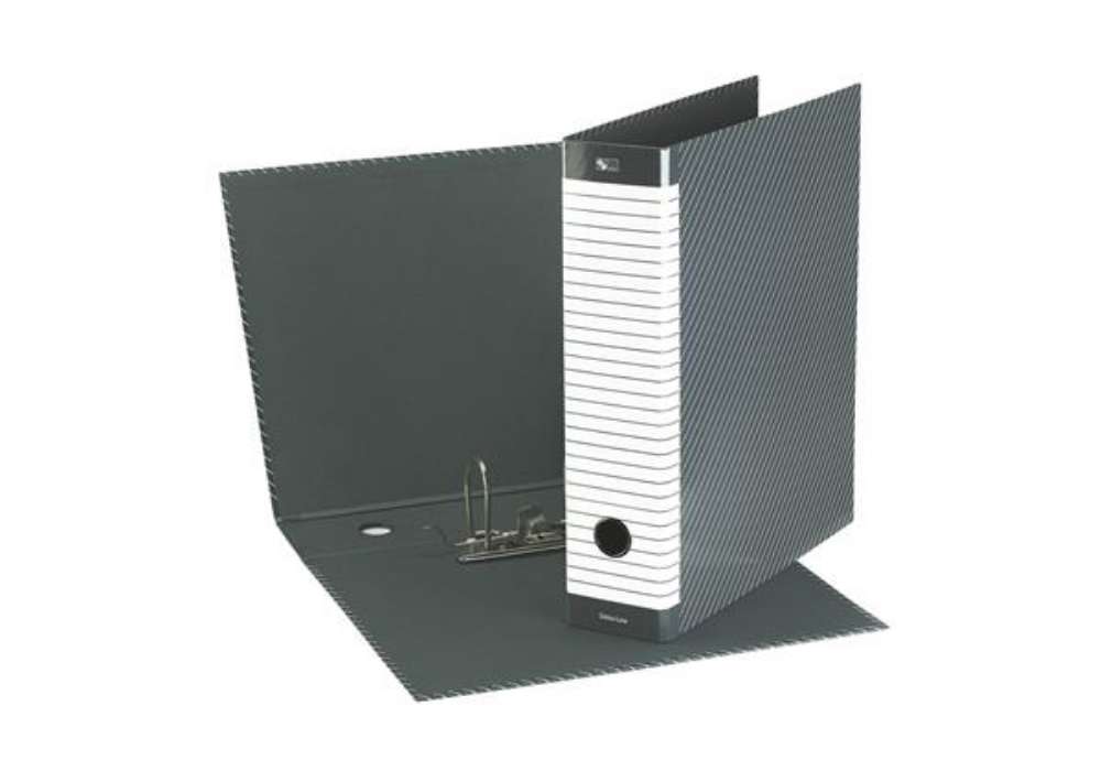 Immagine di Registratore Delso Line G15 - dorso 8 cm - protocollo 23 x 33 cm - grigio - Esselte