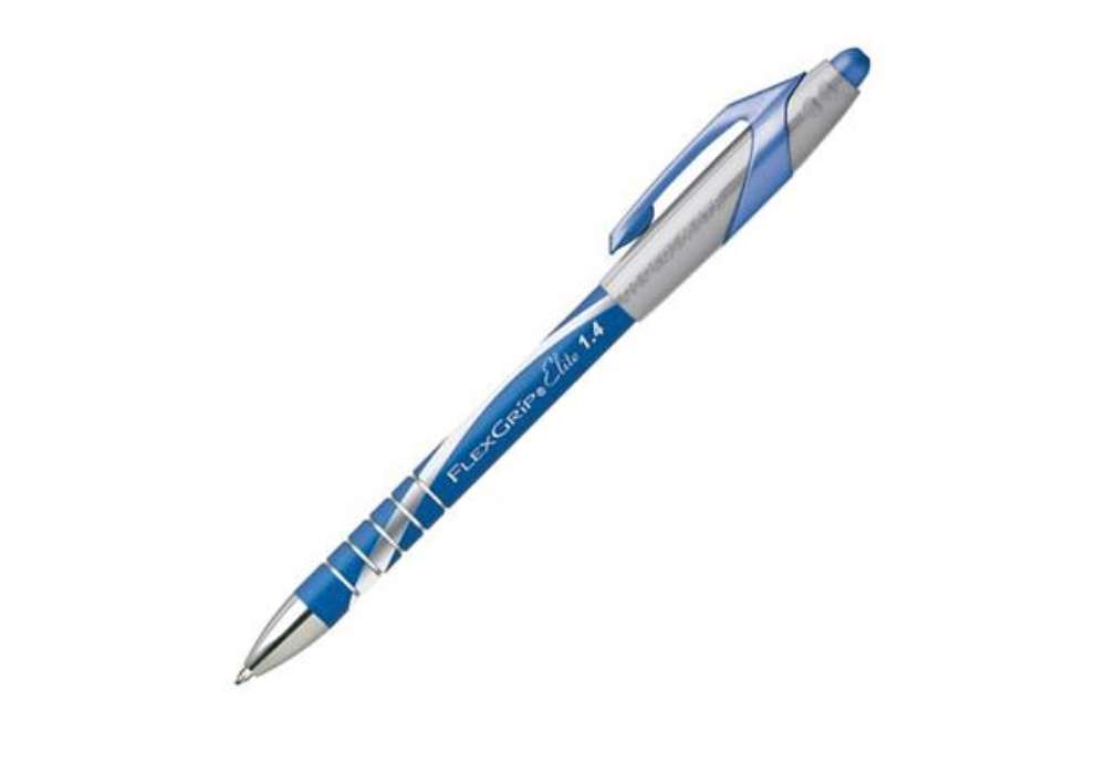 Immagine di Penna a sfera a scatto Flexgrip Elite - punta 1,4mm - blu - Papermate