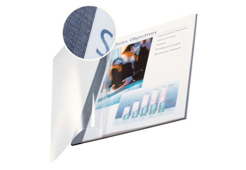 Immagine di Copertine Impressbind - flessibile - 7 mm - blu - Leitz - scatola 10 pezzi