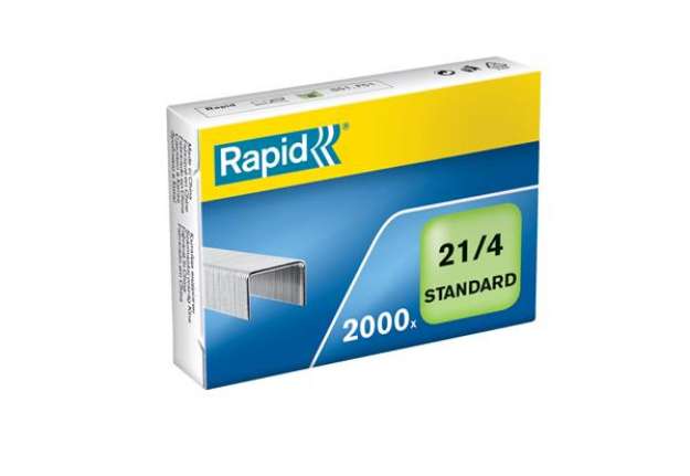 Immagine di Punti Rapid Standard - 21/4 (6/4) - acciaio zincato - metallo - Rapid - conf. 2000 pezzi