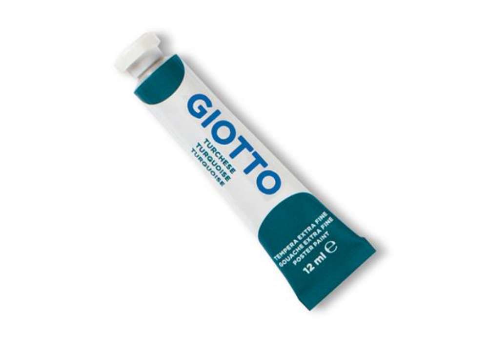 Immagine di Tempera Tubo 4 - 12ml - turchese - Giotto