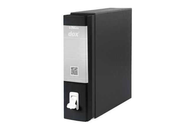 Immagine di Registratore Dox 1 - dorso 8 cm - commerciale 23x29,7 cm - nero - Esselte Dox