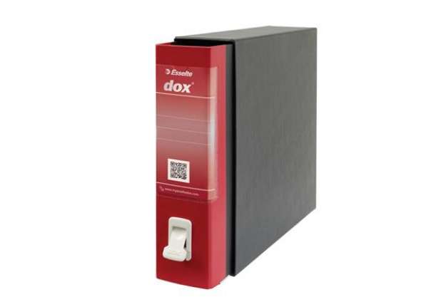 Immagine di Registratore Dox 2 - dorso 8 cm - protocollo 23x34 cm - rosso - Esselte Dox