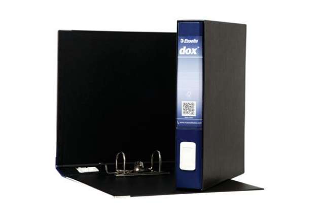 Immagine di Registratore Dox 4  - dorso 5 cm - commerciale 23x29,7 cm - blu - Esselte Dox