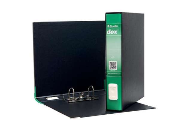 Immagine di Registratore Dox 4  - dorso 5 cm - commerciale 23x29,7 cm - verde - Esselte Dox