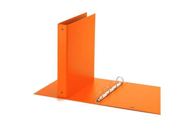 Immagine di Raccoglitore Europa - 4 anelli tondi 30 mm - dorso 4 cm - 22x30 cm - arancio - Favorit