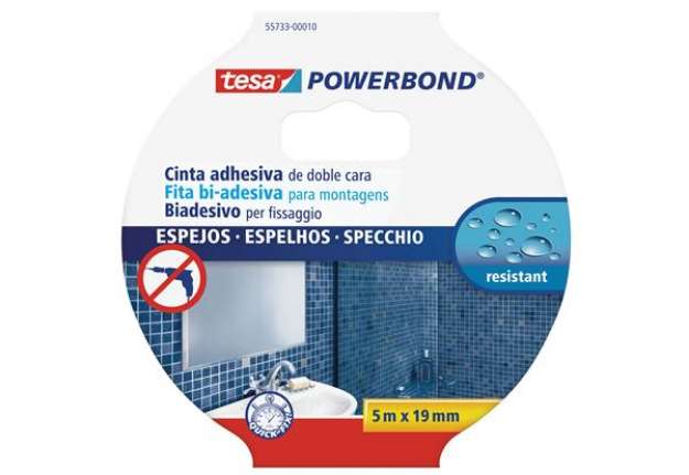 Immagine di Nastro biadesivo Tesa Powerbond - per specchi  - 1,9 cm x 5 m - bianco - Tesa