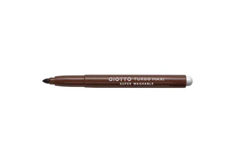 Immagine di Pennarello Turbomaxi Monocolore - punta ø5mm - marrone - Giotto